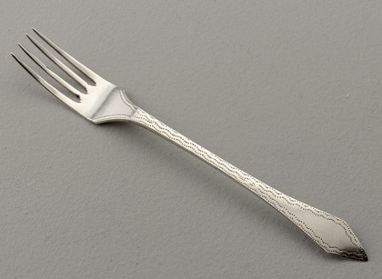 Cape Silver Pointed Terminal Konfyt Fork (Preserve Fork) - Jan Lotter